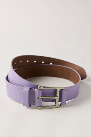 Carraway Leather Belt at Free People in Grape Soda, Size: XS/S
