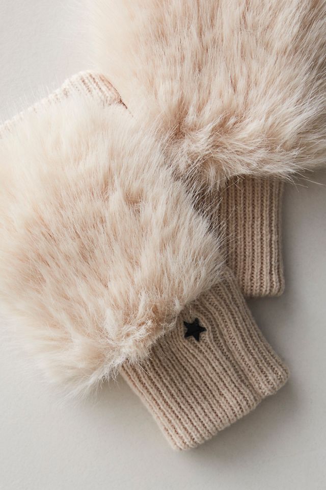 Smitten Faux Fur Mittens #1
