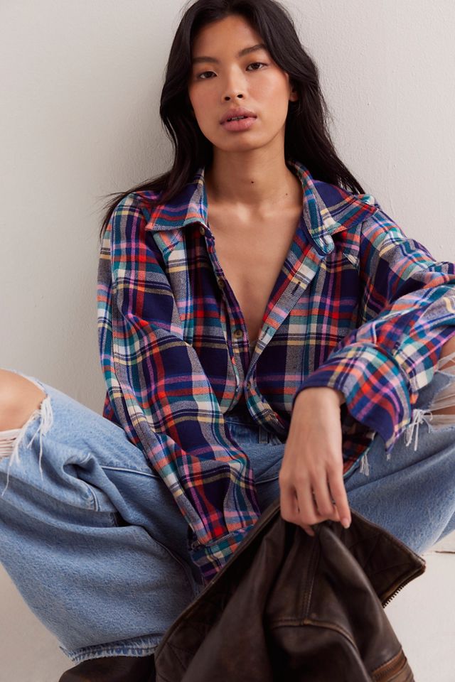 We The Free Girl Meets Boy Plaid Shirt #1