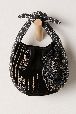 Aria Mini Velvet Bag at Free People in Black