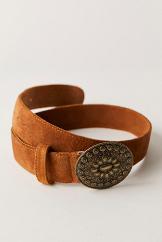 Duchess Concho Belt by FP Collection at Free People in Cognac, Size: XS/S