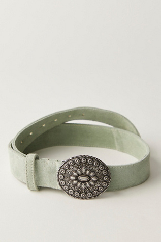 Duchess Concho Belt by FP Collection at Free People in Green, Size: S/M