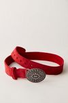 NWT Free People Duchess Concho Belt in Dried Sage Duchess Suede Concho Belt | Western Belt | Free People main image 3