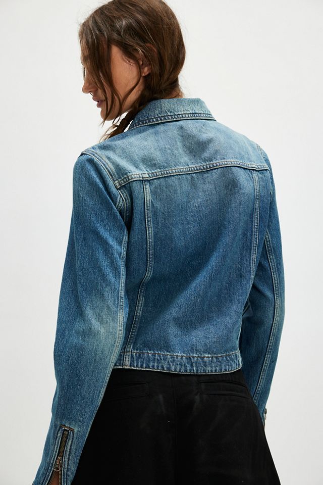 RE/DONE ORIGINALS デニムジャケット RE/DONE Slim Zip Denim Jacket | Free People