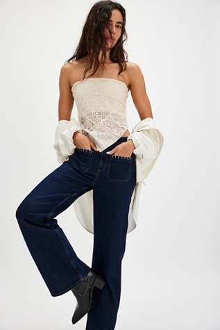 Seventy + Mochi Mabel Patch Pocket Jeans | Free People