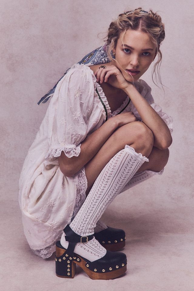 Misty Net Pointelle Tall