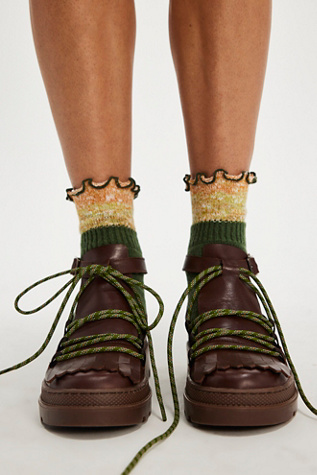 Trail Mix Shoe Boots by Naguisa at Free People in Brown, Size: EU 38
