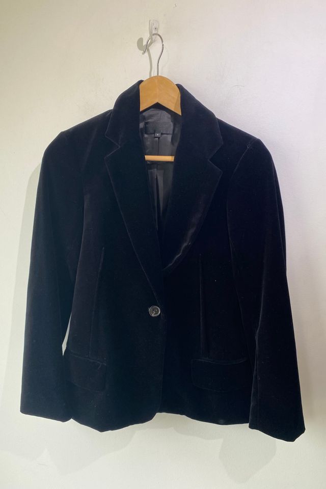 Nili Lotan Black Velvet Blazer Selected by The Curatorial Dept. Free People