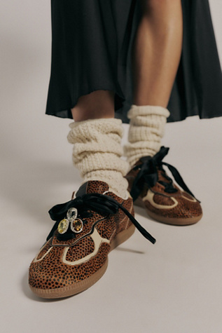 Alohas 490 Rife Animal Print Sneaker At Free People In Soft Tan, Size: EU 40