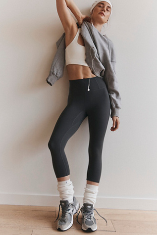 Never Better Capri Leggings by FP Movement at Free People in Dark Shadow, Size: XL
