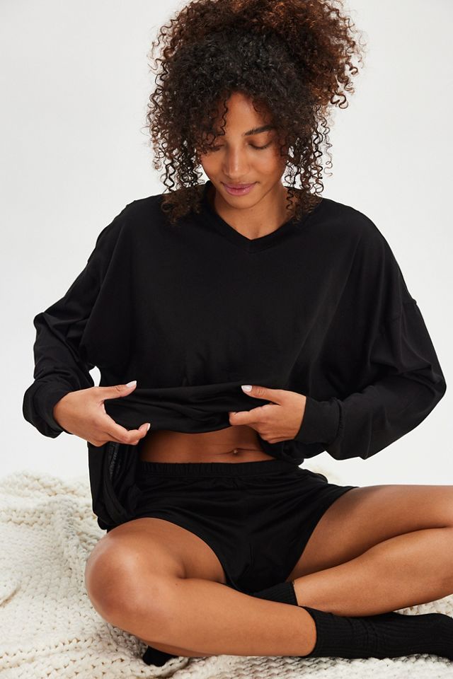 Catalina Long Sleeve & Shorts PJ Set #3