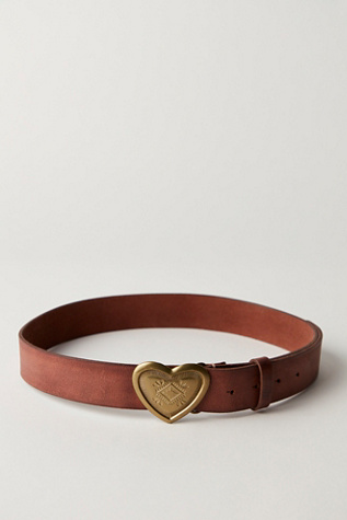 Corazon Leather Belt at Free People in Cognac, Size: XS/S