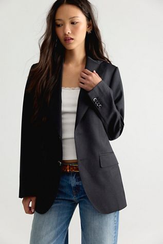 Blazer Havre à boutons dans le dos