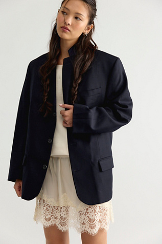 Blazer Havre à boutons dans le dos