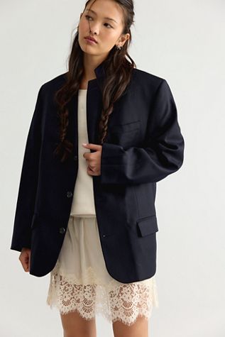 Blazer Havre à boutons dans le dos