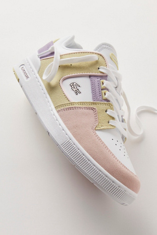 Lacoste Court Cage 124 Trainers Shoe at Free People in Pink/White, Size: US 7.5