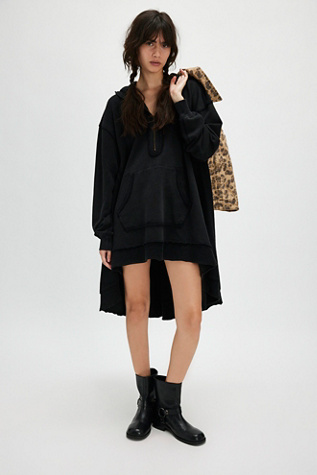 North Sweatshirt at Free People in Washed Black, Size: Large