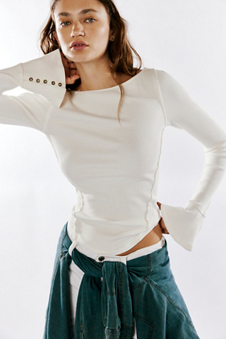 We The Free Soul Sister Layering Top at Free People in Ivory, Size: XS