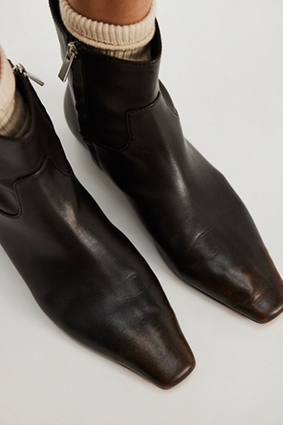 Easy Does It Vegan Ankle Boots by Free People in Brown, Size: US 8
