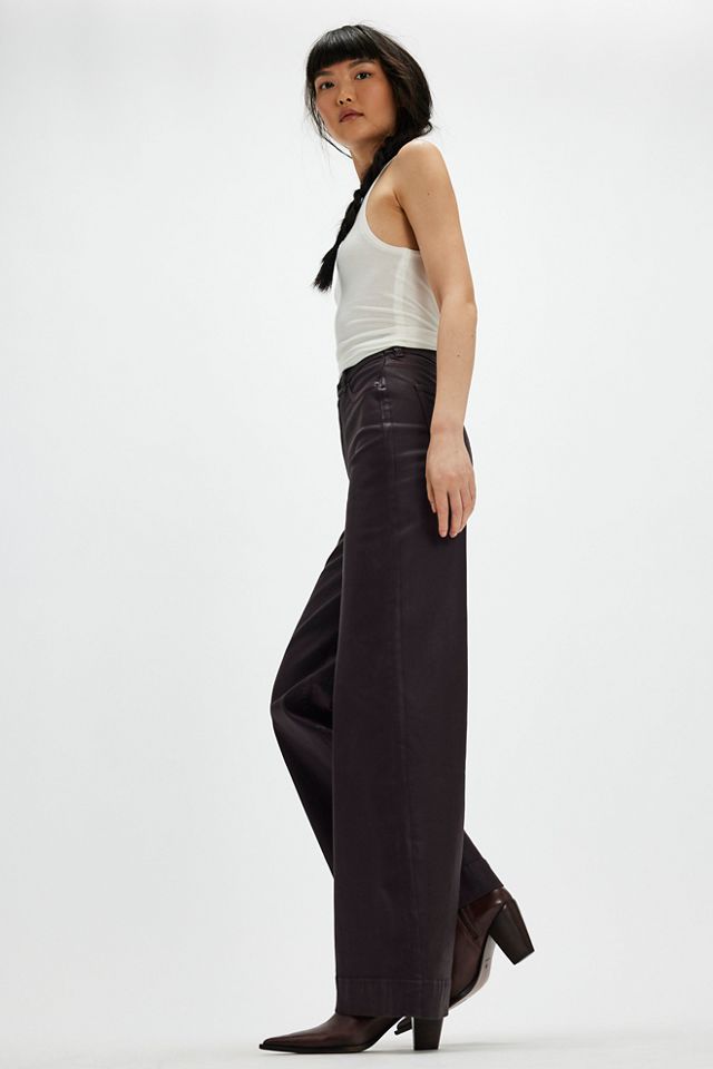 DL1961 Hepburn Coated Wide-Leg Jeans #2