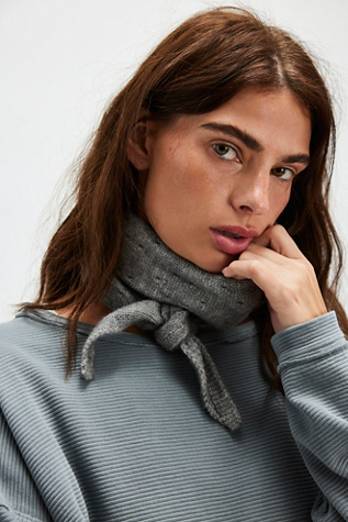 Essential Triangle Scarf at Free People in Grey