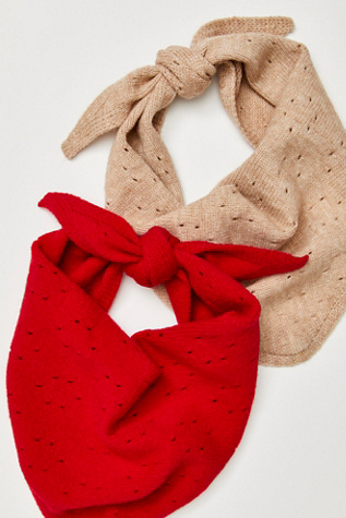 Essential Triangle Scarf at Free People in Taupe