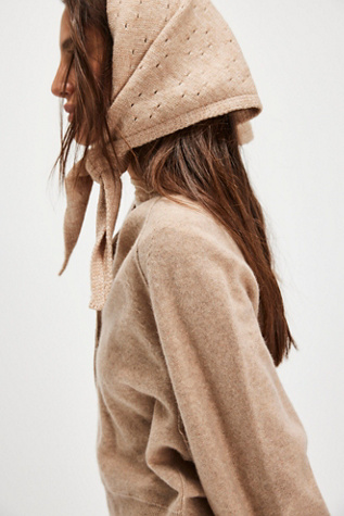 Essential Triangle Scarf by Free People in Tan