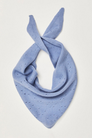 Essential Triangle Scarf at Free People in Blue