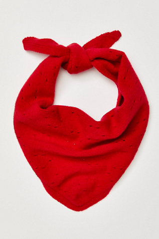 Essential Triangle Scarf at Free People in Red