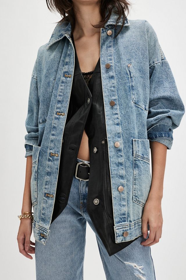 We The Free Valerie Leather Vest #4
