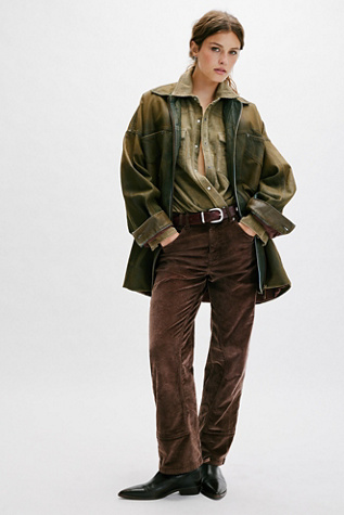We The Free Risk Taker Cord Jeans at Free People in Brown, Size: 26
