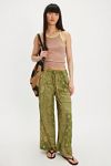 All Out Printed Satin Pants