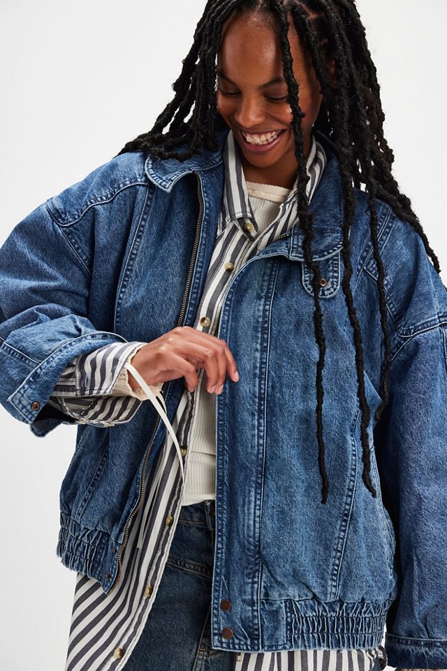 Seventy Mochi Juno Oversized Denim Jacket Free People