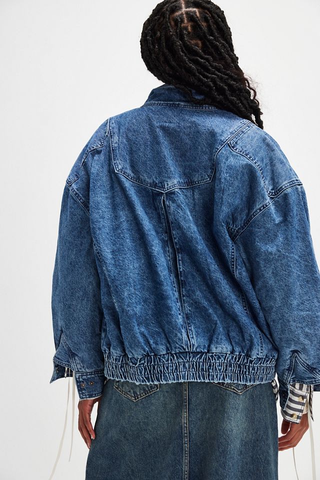 Seventy + Mochi Juno Oversized Denim Jacket | Free People