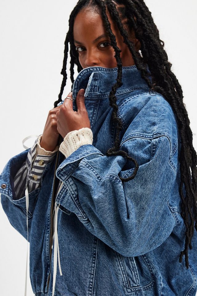 Seventy + Mochi Juno Oversized Denim Jacket | Free People