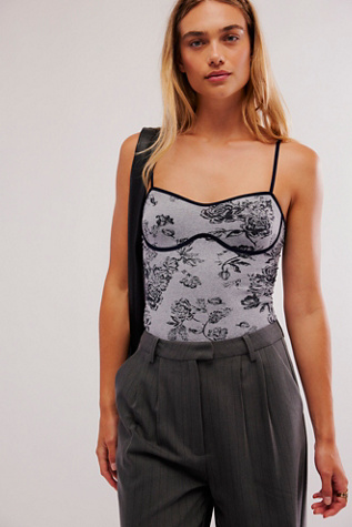Caught Your Eye Seamless Bodysuit by Intimately at Free People in Blue, Size: M/L