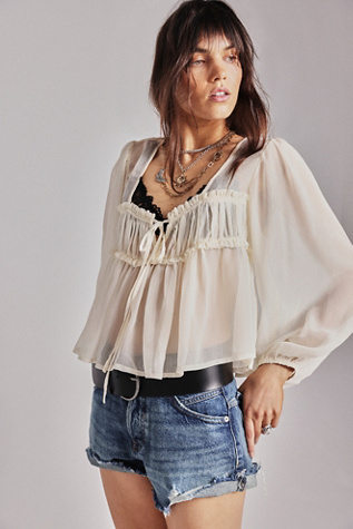 Last Call Layered Necklace at Free People in Sun And Half Moon