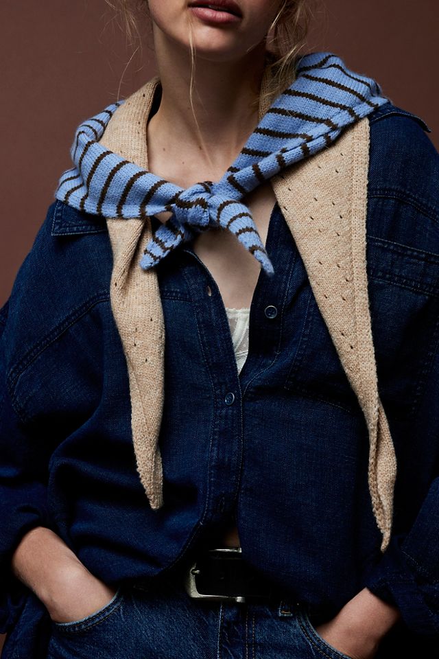 Essential Triangle Striped Scarf #7