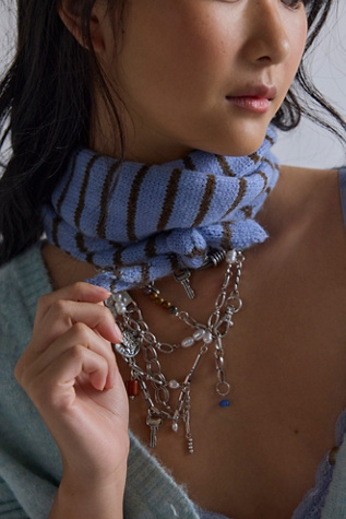 Essential Triangle Striped Scarf product page