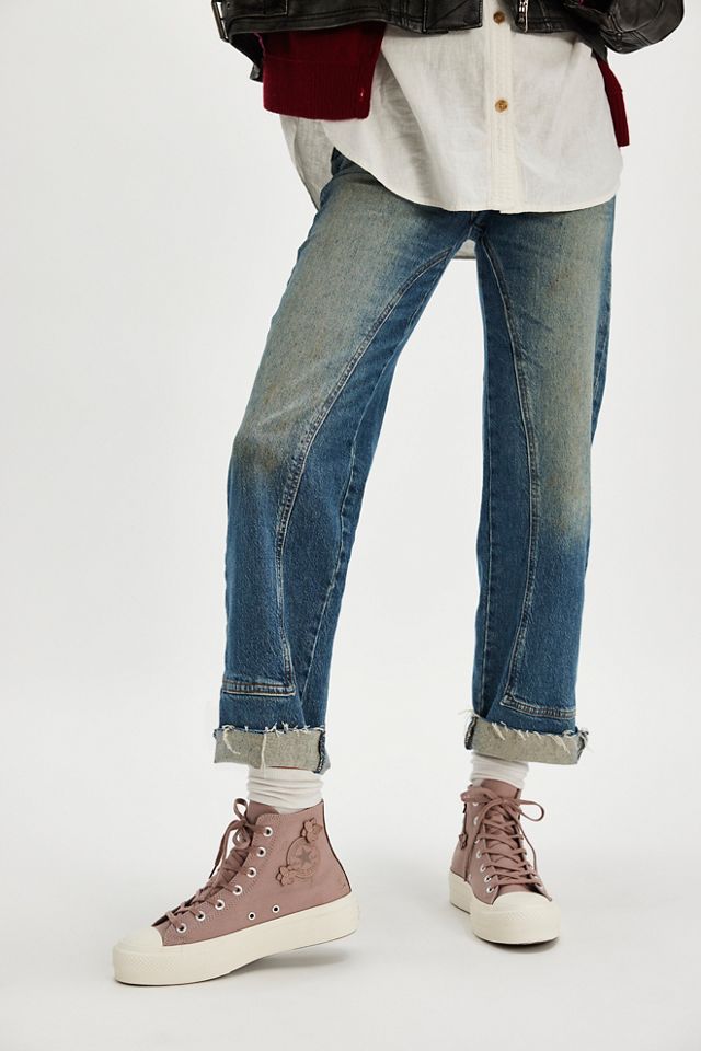 Chuck Taylor All Star Lift Floral High Top Sneakers #1