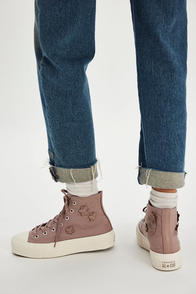 Chuck Taylor All Star Lift Floral High Top Sneakers #2