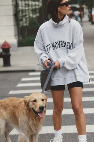Victory Set Top by FP Movement at Free People, Heather Grey Navy Combo, S