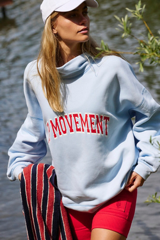 Victory Co-Ord Top by FP Movement at Free People in Baseline Blue/Red, Size: Small