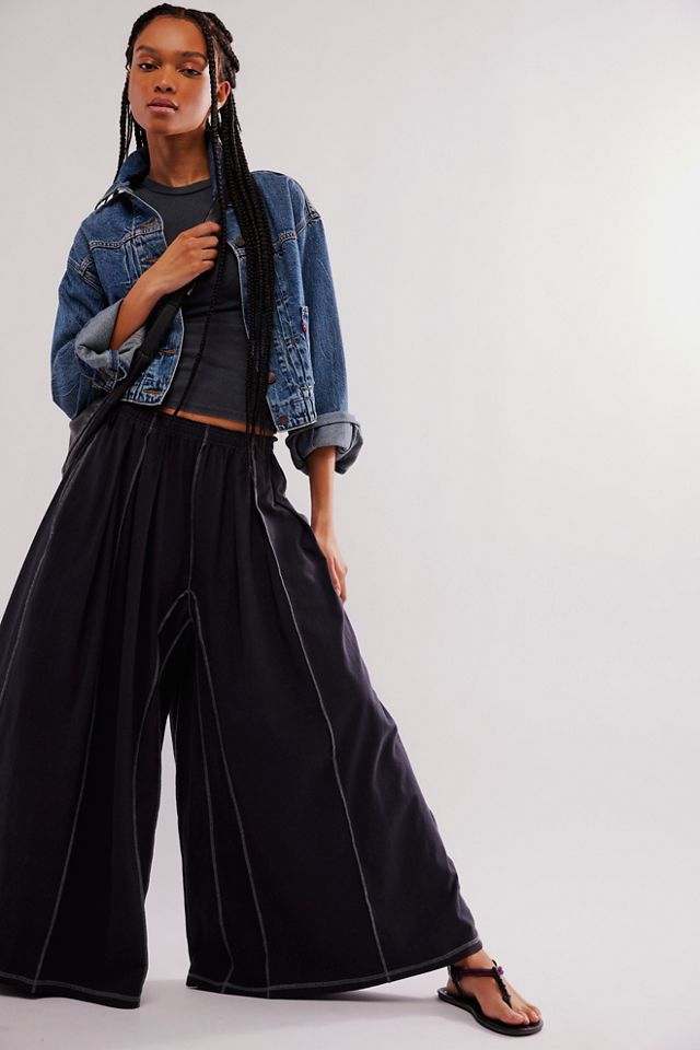 Free people wide leg pants best sale