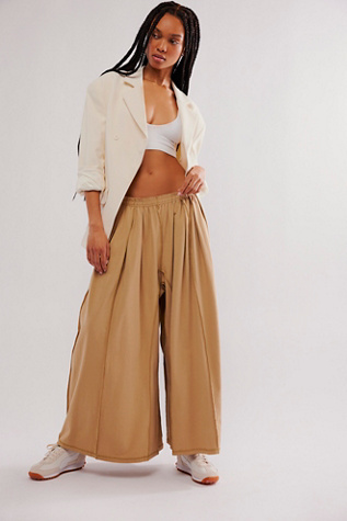 In The Moment Wide Leg Trousers by Intimately at Free People in Starfish, Size: Small