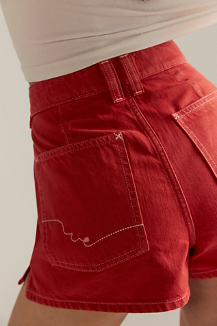 We The Free Bettie Sailor Shorts at Free People in Red, Size: 30
