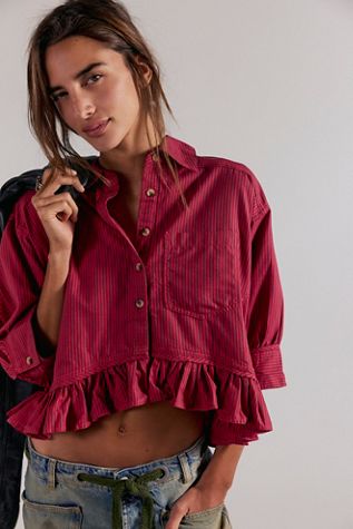 We The Free Overall Smock Mini Railroad Top