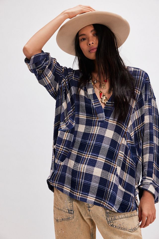 We The Free By The Shore Plaid Shirt Free People UK