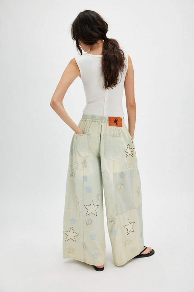 OneTeaspoon Sundae Star Denim Palazzo Jeans #1