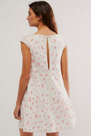 Beasley Mini Dress at Free People in Ivory Combo, Size: XL